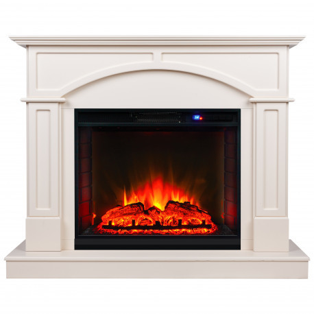 Электрокамин с широким очагом 2D Real-Flame Jacomo 25,5 WT-P616 с очагом Sparta 25,5 LED