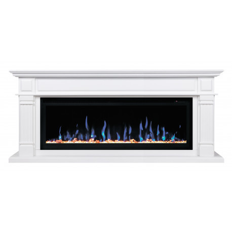 Линейный электрокамин Real-Flame Islandia 50 WT-511 с очагом Saphir 50
