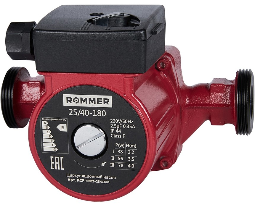Циркуляционный насос Rommer 25/40-180