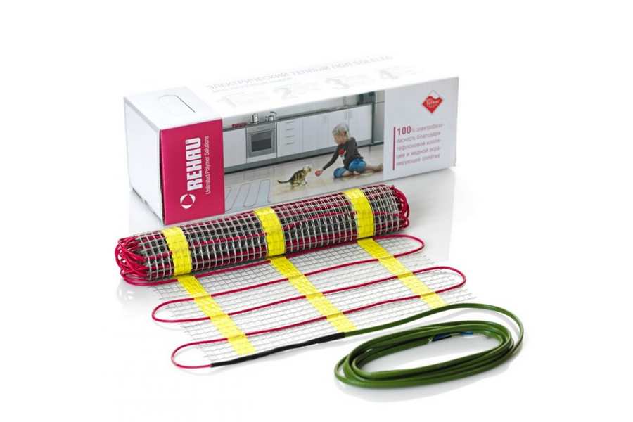 Нагревательный мат 4 м2 Rehau SOLELEC, 150 Вт/м2, 0,5x8 м, 4 м2
