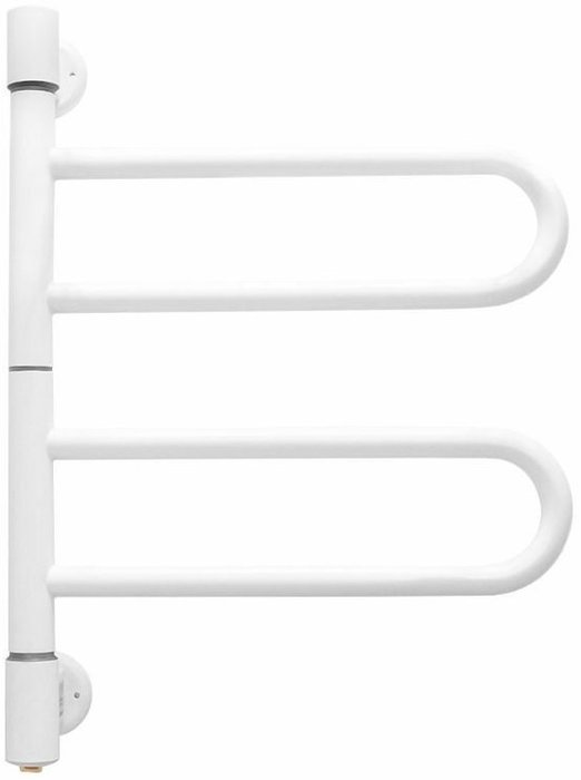 Поворотный электрический полотенцесушитель Energy U chrome G2 RAL 9003 белый матовый