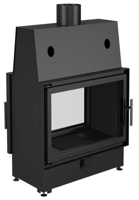 Фронтальная дровяная топка ECT Double 70x51/C 13 кВт, 700/510, туннель, футеровка чугун
