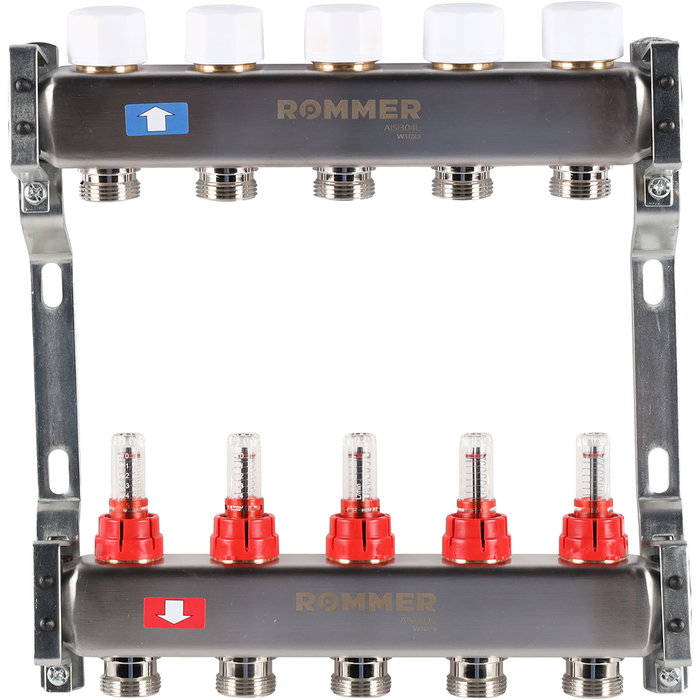 Для отопления Rommer 1"/3/4"x5 с расходомерами (RMS-1200-000005)