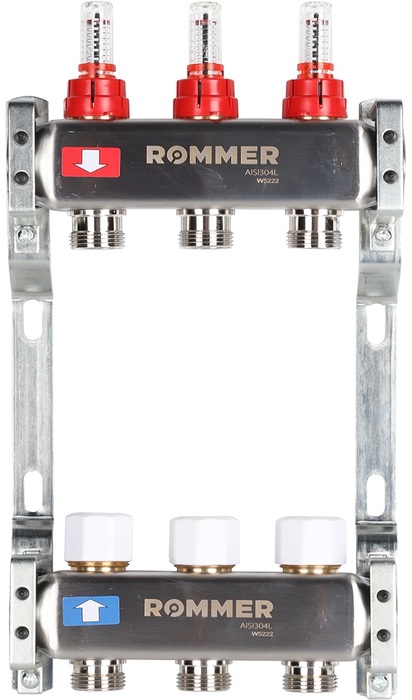 Для отопления Rommer 1"/3/4"x3 с расходомерами (RMS-1200-000003)