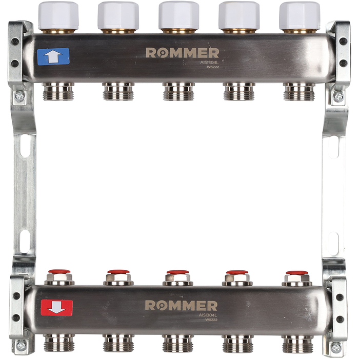 Для отопления Rommer 1"/3/4"x5 с запорными клапанами (RMS-3200-000005)