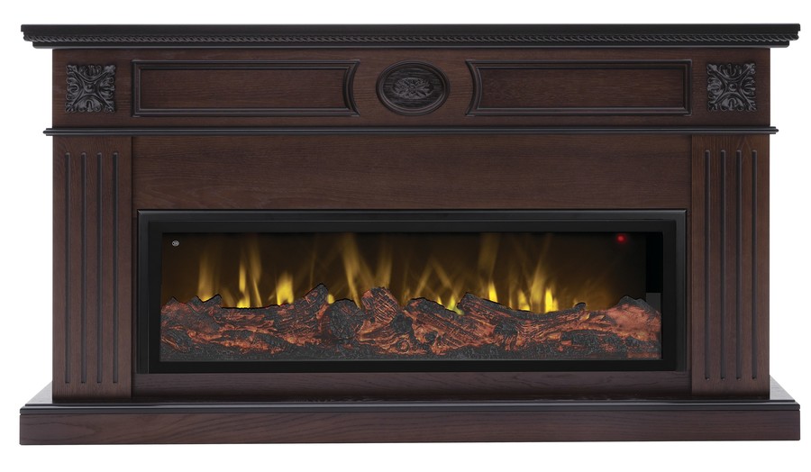 Линейный электрокамин Real-Flame Siena BV/42 AO-215 с очагом Beverly 1000