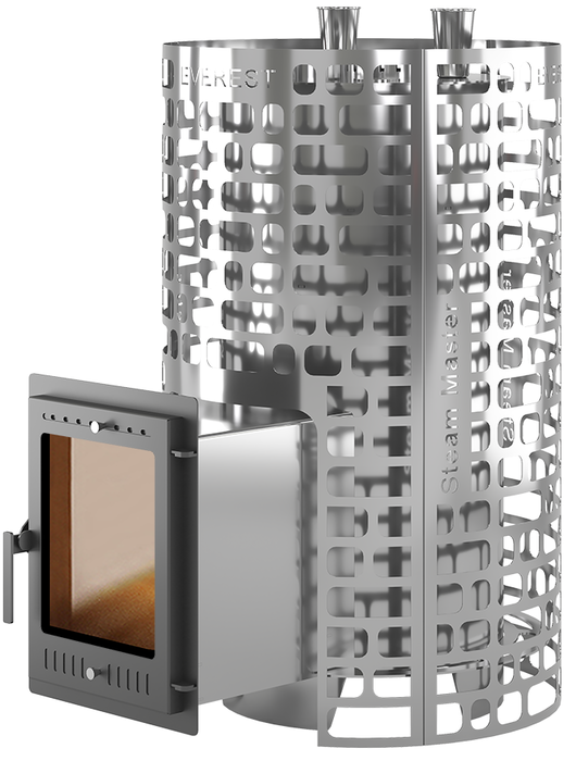 Дровяная печь свыше 30 кВт Эверест Steam Master 60 INOX (320М)