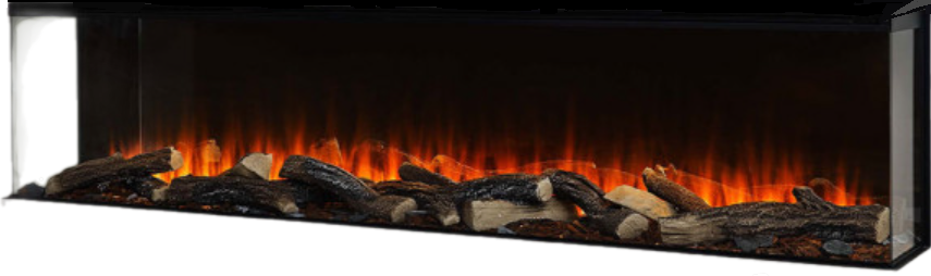 Линейный электрокамин British Fires New Forest 1900 with Signature logs