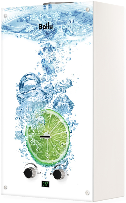 Газовый проточный водонагреватель Ballu GWH 10 Fiery Glass Lime