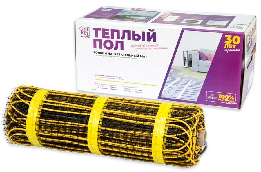 Нагревательный мат 0,5 м2 OneKeyElectro OKE-75-0,50