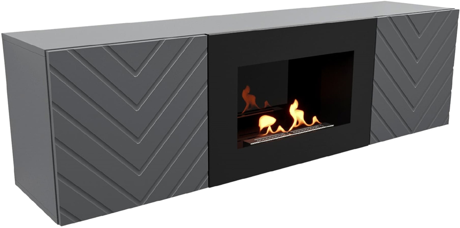 Напольный биокамин Firelight BFP/P-1400V графит