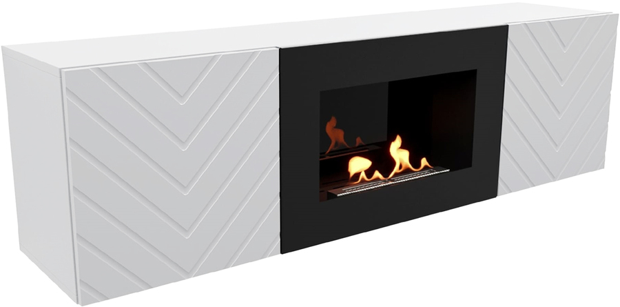 Напольный биокамин Firelight BFP/P-1400V белая