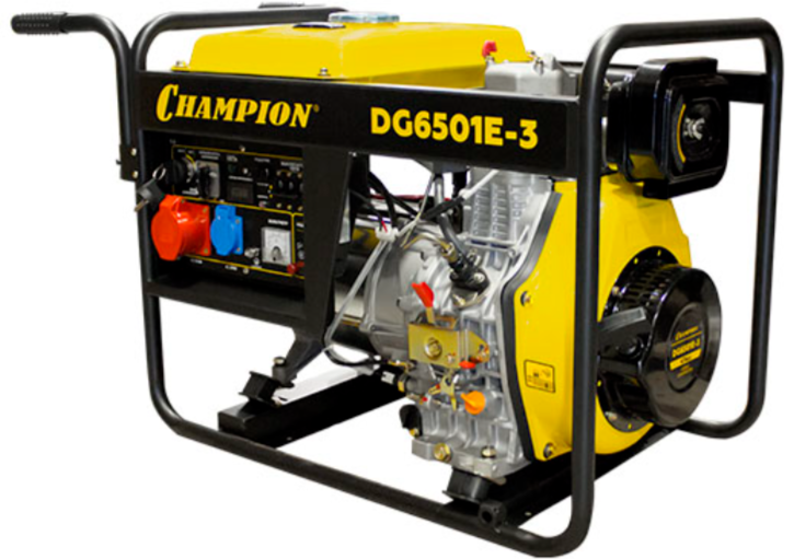 Дизельный генератор CHAMPION DG6501E-3