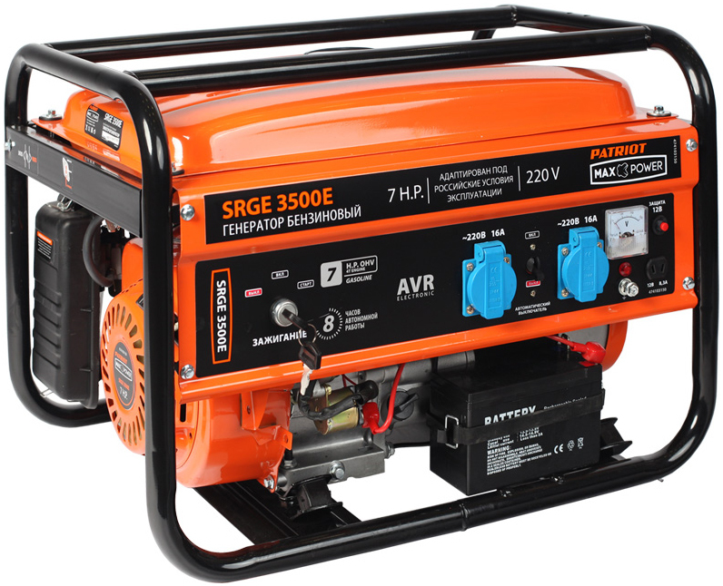 Бензиновый генератор PATRIOT Max Power SRGE 3500E фото