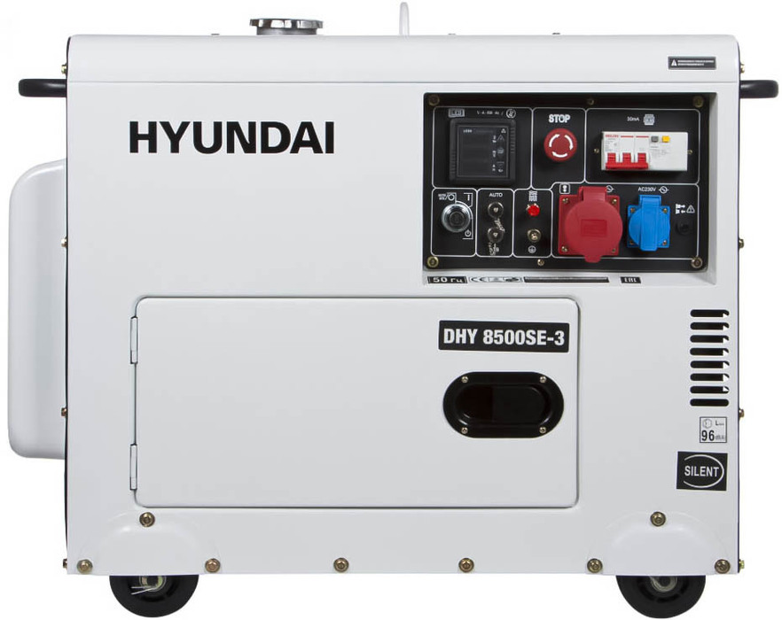 Дизельный генератор Hyundai DHY 8500SE-3