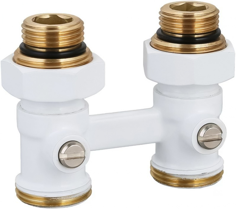 Узлы нижнего подключения Royal Thermo прямой 1/2х3/4 EK (белый)