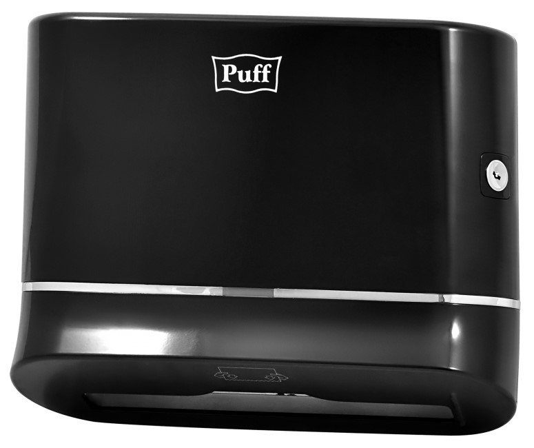 Диспенсер для бумажных полотенец Puff 5135Bl, чёрный