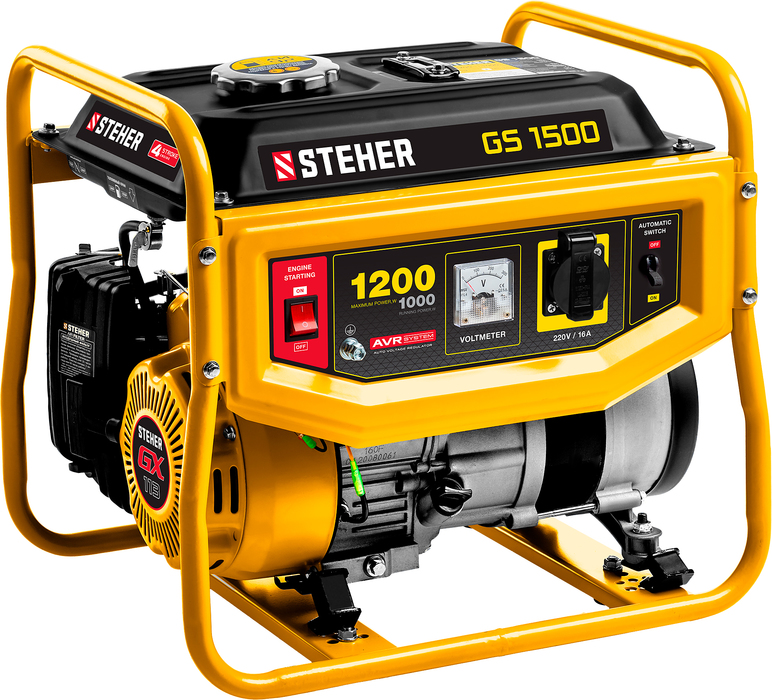Бензиновый генератор STEHER GS-1500