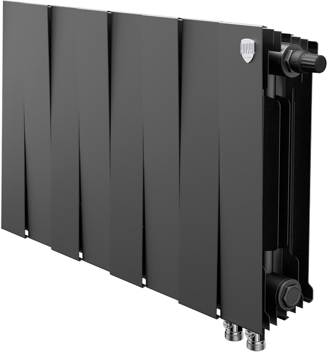 Биметаллический радиатор Royal Thermo Pianoforte 300 VDR80 8 секц. Noir Sable
