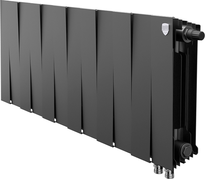 Биметаллический радиатор Royal Thermo Pianoforte 300 VDR80 12 секц. Noir Sable