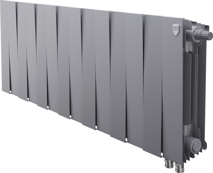 Биметаллический радиатор Royal Thermo Pianoforte 300 VDR80 14 секц. Silver Satin