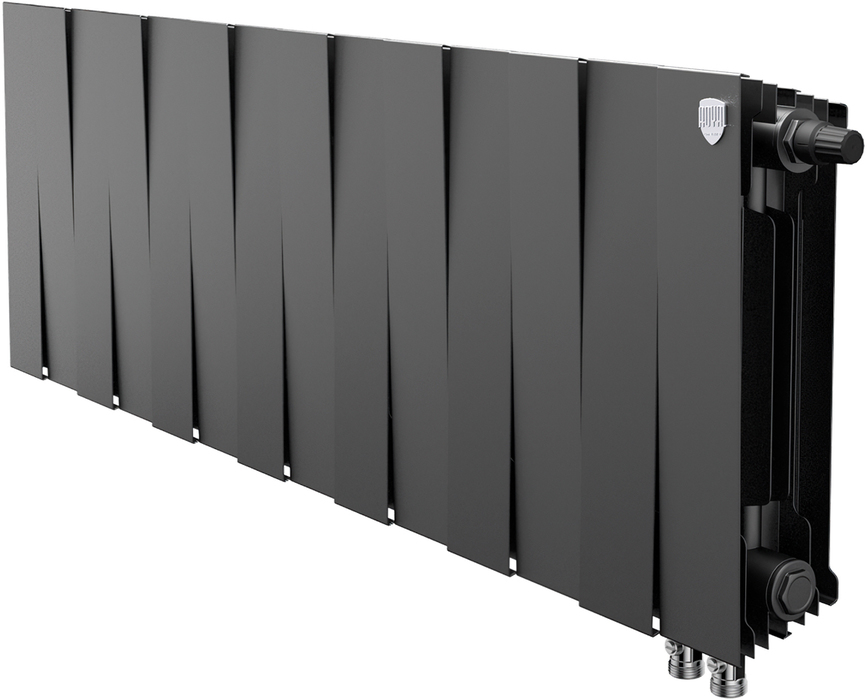 Биметаллический радиатор Royal Thermo Pianoforte 300 VDR80 14 секц. Noir Sable
