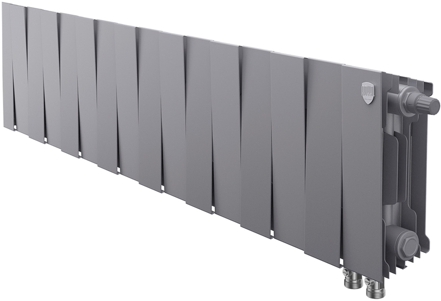 Биметаллический радиатор Royal Thermo PianoForte 200 Silver Satin VDR80 - 16 секц.