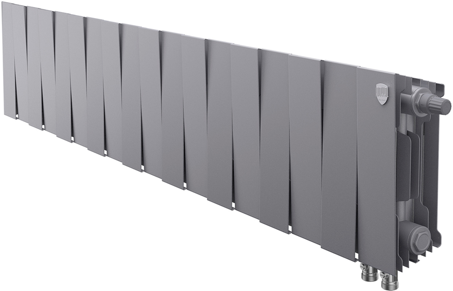 Биметаллический радиатор Royal Thermo PianoForte 200 Silver Satin VDR80 - 18 секц.