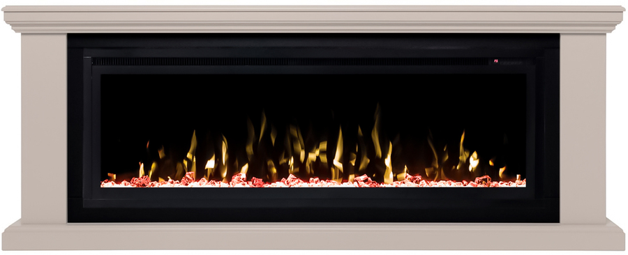 Линейный электрокамин Real-Flame MIRANDA BG с очагом Saphir 50