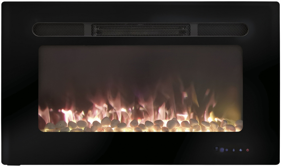 Широкий очаг 2D Real-Flame ALPHA PEBBLE