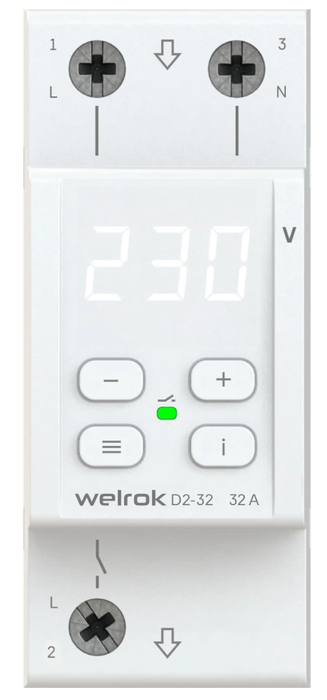 Реле напряжения Welrok D2-32