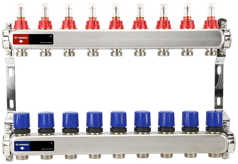 Для отопления VARMEGA VM15109 1", 9 x 3/4"EK