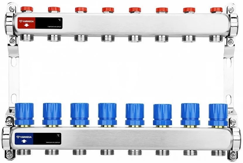 Для отопления VARMEGA VM15508 1", 8 x 3/4"EK