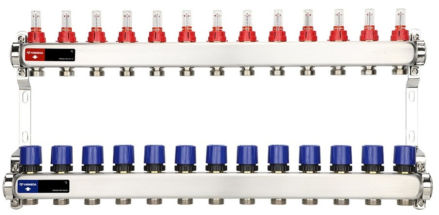Для отопления VARMEGA VM15113 1", 13 x 3/4"EK