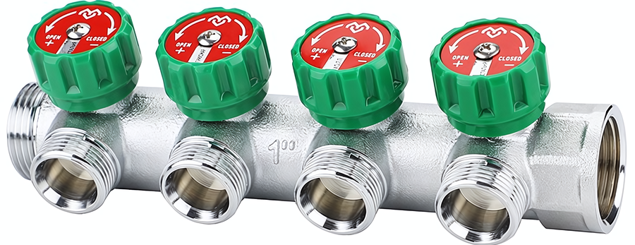 Коллектор для водоснабжения VARMEGA VM14634 1" х 3/4"ЕК - 4
