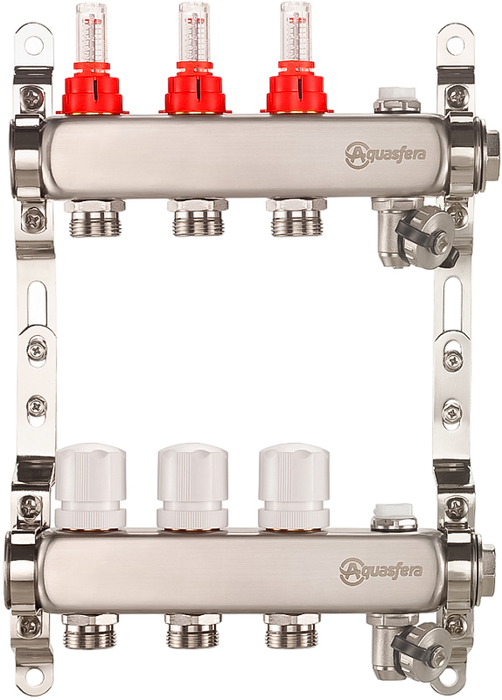 Для отопления Aquasfera 1" ВР/ВР 10 вых 3/4" НР (9501)
