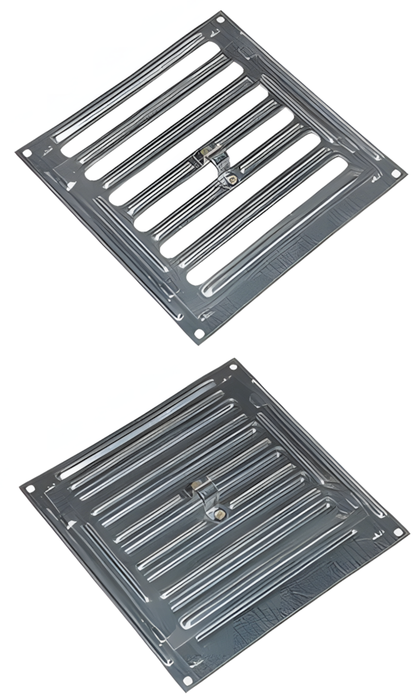 Металлическая VANVENT Р-150 200x200 мм хром (регулируемая)