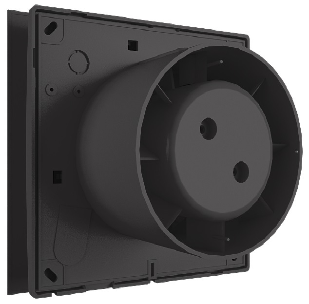 Вытяжка для ванной диаметр 100 мм Zernberg Agat 100 V matte black