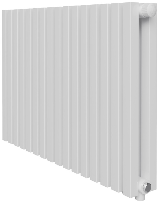 Радиатор отопления Royal Thermo Shift Q30 VC2050 - 16 секц. RAL9016, нижнее 1/2