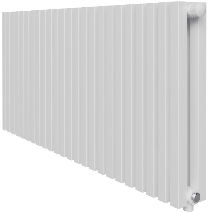 Радиатор отопления Royal Thermo Shift Q30 VC2050 - 28 секц. RAL9016, нижнее 1/2