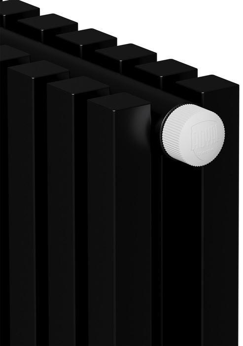 Радиатор отопления Royal Thermo Shift Q30 VC2180 - 06 секц. RAL9005m, нижнее 1/2