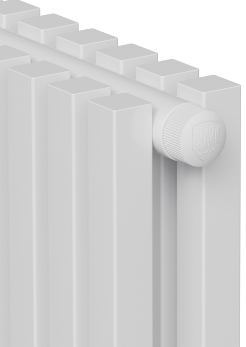 Радиатор отопления Royal Thermo Shift Q30 VC2180 - 04 секц. RAL9016, нижнее 1/2
