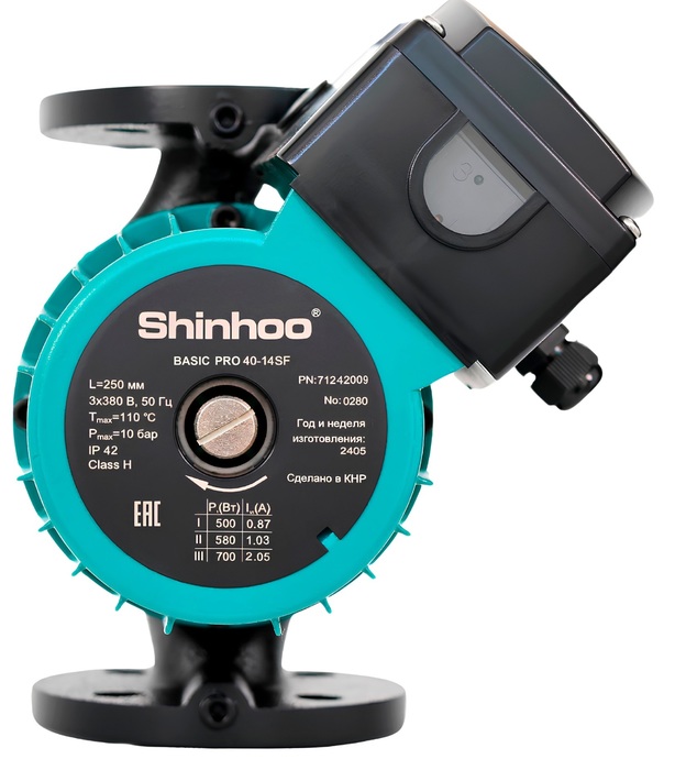 Циркуляционный насос SHINHOO BASIC PRO 40-14SF 3x380V