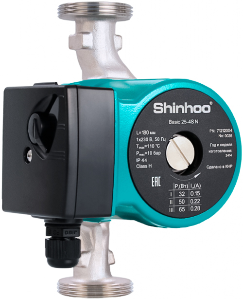 Циркуляционный насос SHINHOO BASIC 25-4S N 180 1x230V