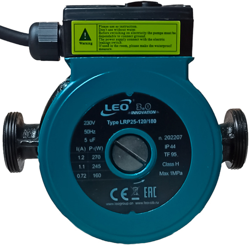 Циркуляционный насос LEO LRP 25-120/180
