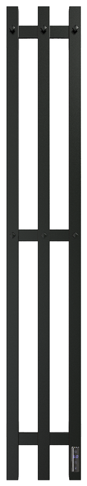 Электрический полотенцесушитель GROIS Trio GR-128 190х1200 П3 RAL 9005 R