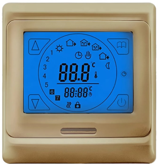 Терморегулятор для теплого пола Miro RTC 91.716 (золото)
