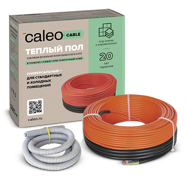 Нагревательный кабель 1 м2 Caleo Cable 10W-20