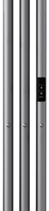 Электрический полотенцесушитель вертикальная лесенка INDIGO Style 3 (el) 120/13 Graphite Metallic