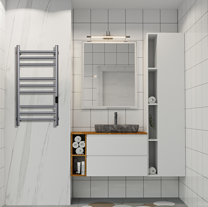 Электрический полотенцесушитель лесенка INDIGO Line Trinity (el) 80/40 Graphite Metallic